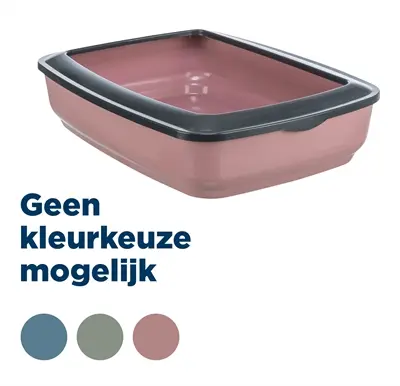 Trixie kattenbak Brisko met rand transparant 50 x 38 x 11 cm