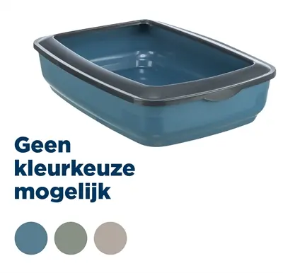 Trixie kattenbak Mio met rand transparant 43 x 32 x 12 cm – voor kittens