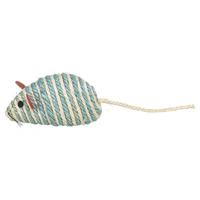 Trixie kattenspeelgoed muis sisal met belletje 10 cm assorti – 4 stuks - Afbeelding 7