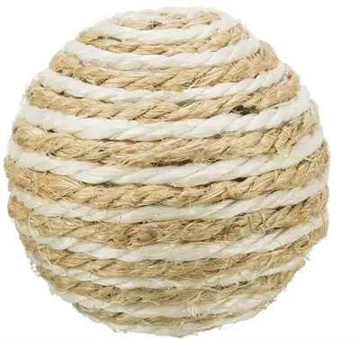 Trixie kattenspeelgoed bal sisal met ratel 6 cm assorti - Afbeelding 3