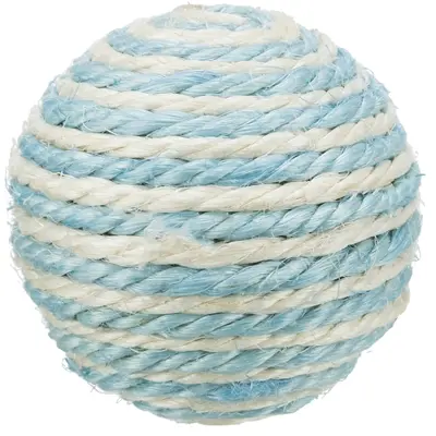 Trixie kattenspeelgoed bal sisal met ratel 6 cm assorti - Afbeelding 4