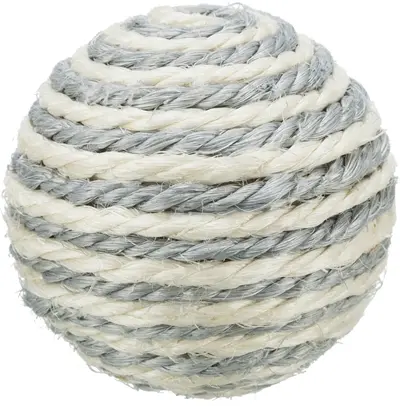 Trixie kattenspeelgoed bal sisal met ratel 6 cm assorti - Afbeelding 5