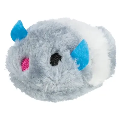 Trixie bungelspeeltje muis opwindbaar pluche 8 cm – 12 stuks - Afbeelding 4