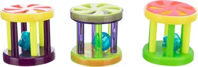 Trixie kattenspeelgoed ballen en rollen kunststof 4,5 cm – 60 stuks - Afbeelding 4