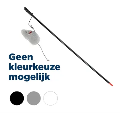 Trixie kattenhengel muis pluche met catnip 100 cm