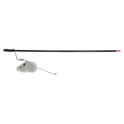 Trixie kattenhengel muis pluche met catnip 100 cm - Afbeelding 3