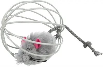 Trixie kattenspeelgoed muis in traliebal pluche 6 cm assorti – 24 stuks - Afbeelding 4