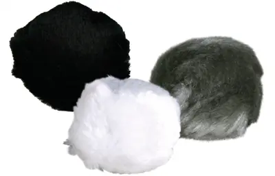 Trixie kattenspeelgoed pluche bal met belletje 3 cm assorti – 140 stuks - Afbeelding 2
