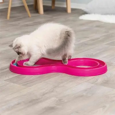 Trixie kattenspeelgoed Flashing Ball Race roze 65 x 31 cm - Afbeelding 6