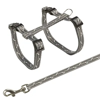 Trixie kattentuig met riem kattenmotief 27-45 x 1 cm assorti – 4 stuks - Afbeelding 2