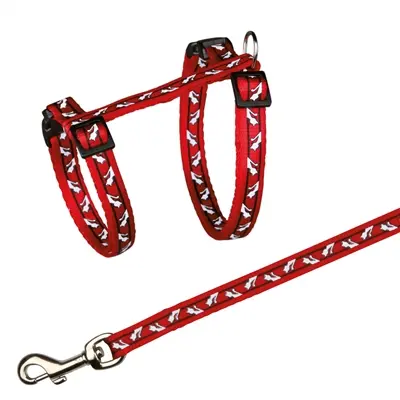 Trixie kattentuig met riem kattenmotief 27-45 x 1 cm assorti – 4 stuks - Afbeelding 5