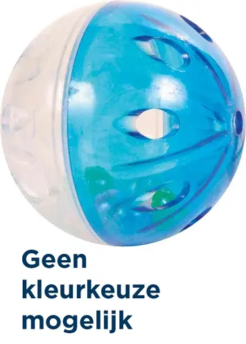 Trixie kattenspeelgoed ratelballen kunststof 4,5 cm – 4 x 4 stuks