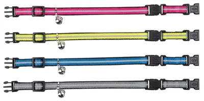 Trixie kattenhalsband reflecterend met 2 sluitingen assorti – 4 stuks - Afbeelding 2