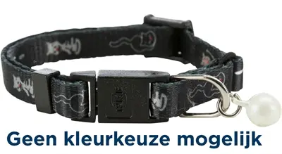 Trixie kattenhalsband Junior kattenmotief met belletje – 4 stuks
