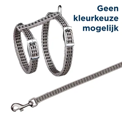Trixie kattentuig reflecterend met metalen gespen 22-42 x 1 cm – 4 stuks