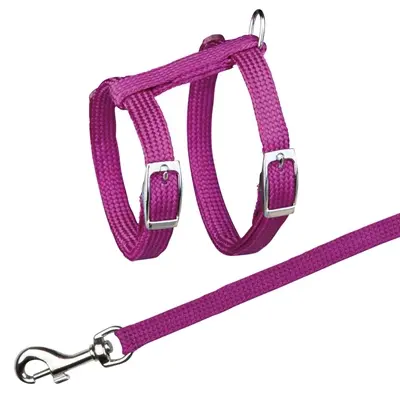 Trixie kattentuig met riem metalen gespen 22-42 x 1 cm assorti – 4 stuks - Afbeelding 2