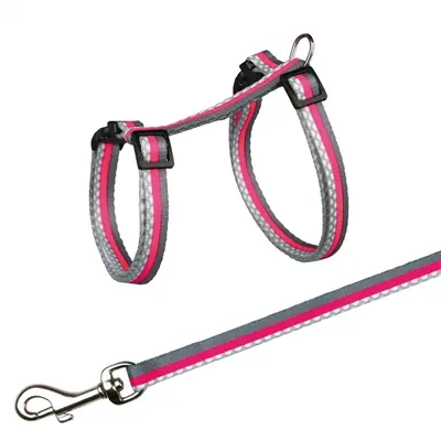 Trixie kattentuig met riem Freshline Spot 27-45 x 1 cm assorti – 4 stuks - Afbeelding 3