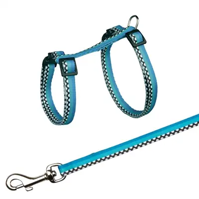 Trixie kattentuig met riem Freshline Spot 27-45 x 1 cm assorti – 4 stuks - Afbeelding 4