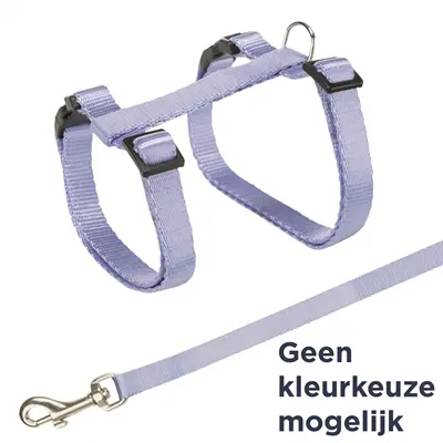 Trixie kattentuig met riem 27-45 x 1 cm assorti – 4 stuks