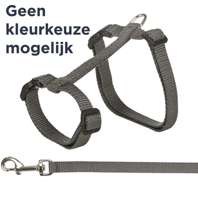 Trixie kattentuig met riem 34-57 x 1,3 cm assorti – 4 stuks