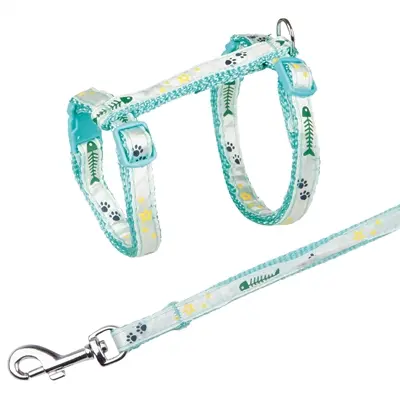 Trixie kattentuig met riem visgraatmotief 23-39 x 1 cm – 4 stuks - Afbeelding 5