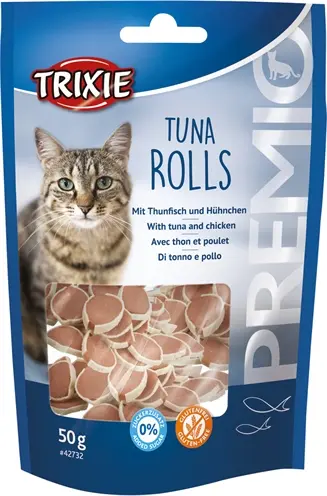 Trixie Premio Tuna Rolls kattensnack tonijn en kip 6 x 50 g
