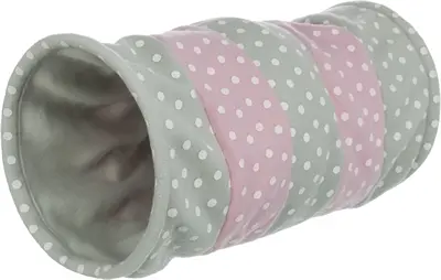 Trixie speeltunnel kat fleece meerkleurig 50 x 25 x 25 cm – 2 stuks