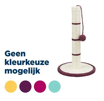 Trixie krabpaal 31 x 31 x 50 cm assorti – diverse kleuren