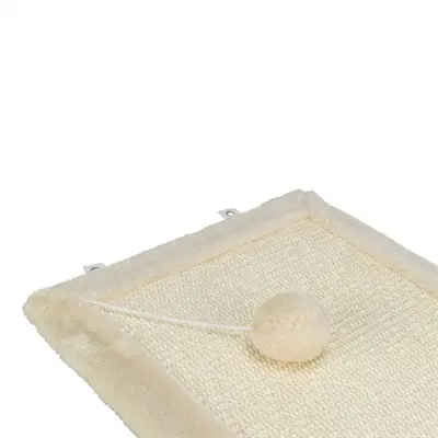 Trixie krabmat sisaltapijt/pluche naturel/bruin 55 x 35 cm – 2 stuks - Afbeelding 4