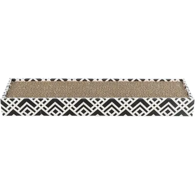 Trixie krabkarton Scratchy met catnip zwart/wit 48 x 13 x 5 cm - Afbeelding 4