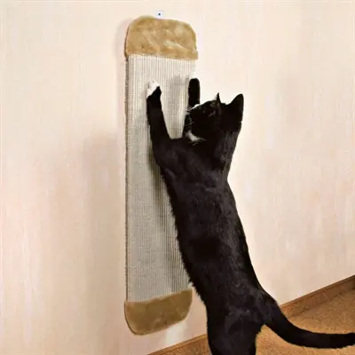 Trixie krabplank sisaltapijt/pluche met catnip naturel/beige 78 x 18 cm - Afbeelding 3