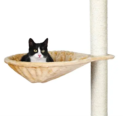 Trixie hangmand voor krabpaal langhaarpluche beige 45 cm