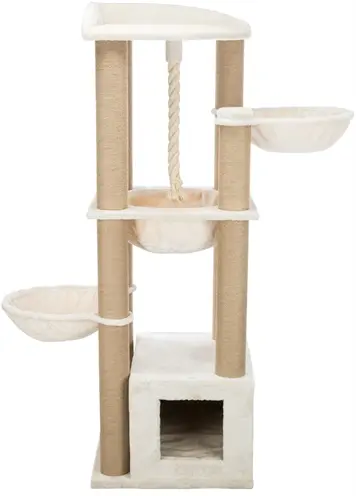 Trixie krabpaal XXL Elia crème 58 x 52 x 172 cm – met hangmatten