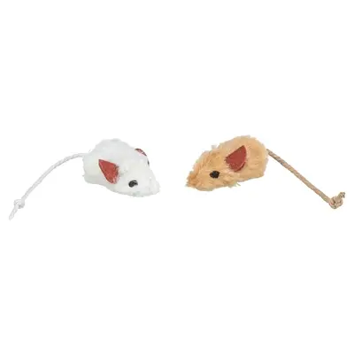Trixie set muizen met catnip-kern pluche 5 cm – 6 stuks - Afbeelding 4