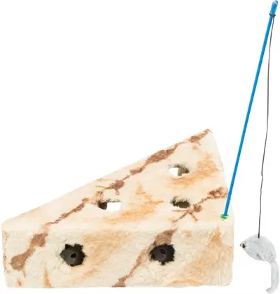 Trixie pluche kattenspeelgoed met muis en 3 ballen 36 x 26 x 8 cm