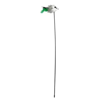 Trixie speelstaf muis kunststof/pluche met catnip 50 cm