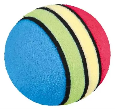 Trixie speelballen met ratel 4 x 4 x 4 cm – set van 6 - Afbeelding 4