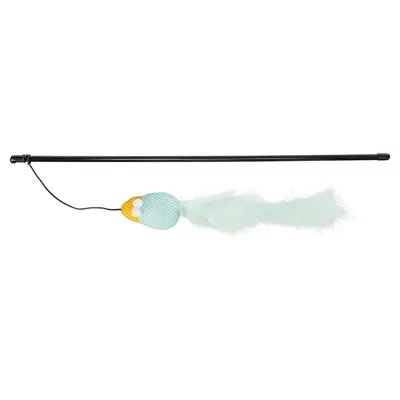 Trixie speelhengel vogel 50 cm – pluche met belletje - Afbeelding 2