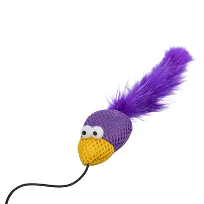 Trixie speelhengel vogel 50 cm – pluche met belletje - Afbeelding 6