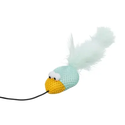 Trixie speelhengel vogel 50 cm – pluche met belletje - Afbeelding 7