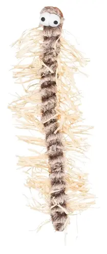 Trixie duizendpoot pluche 33 cm – kattenspeeltje met ritselfolie