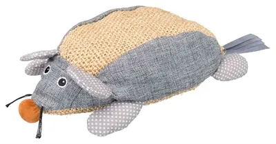 Trixie kattenspeeltje muis van sisal met catnip 30 cm grijs – 2 stuks