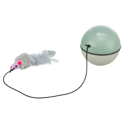 Trixie kattenspeelgoed bal Turbinio 9 x 9 x 9 cm – met motor en muis