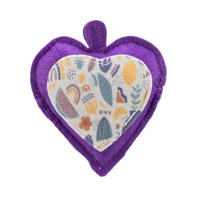 Trixie kattenspeeltje hart vilt/stof met valeriaan 11 cm – 4 stuks - Afbeelding 5