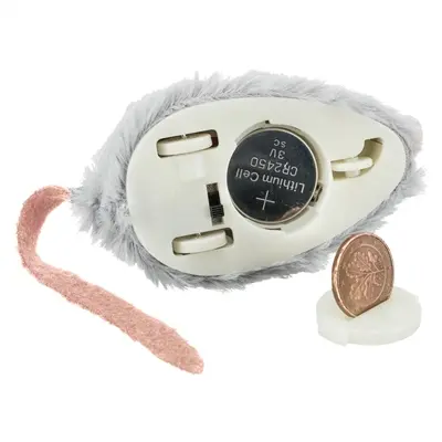 Trixie Active Mouse pluche muis 8 cm – 3 stuks, op batterijen - Afbeelding 7