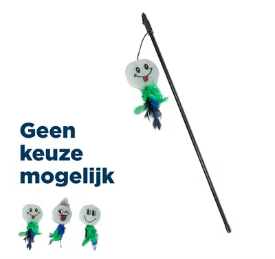 Trixie speelhengel pluche met catnip 50 cm – diverse uitvoeringen