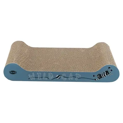 Trixie krabkarton met catnip blauw 41 x 24 x 7 cm – opdruk wild cat