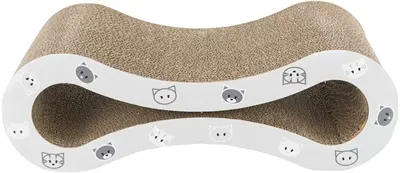 Trixie krabgolf Mimi karton met catnip grijs 48 x 22 x 16 cm - Afbeelding 2