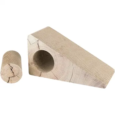 Trixie krabhelling karton 2-delig met catnip bruin 44 x 23 x 21 cm - Afbeelding 4