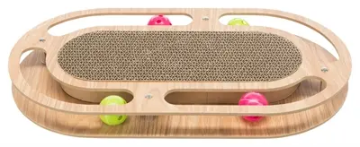 Trixie krabkarton met speelgoed en catnip 46 x 25 x 4 cm – MDF frame